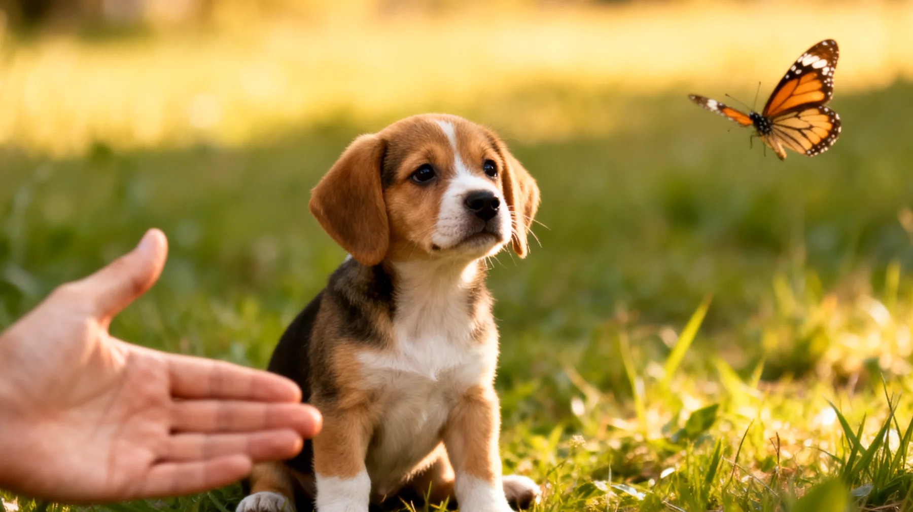 Welpen haben Schwierigkeiten, grundlegende Kommandos wie 'Sitz', 'Platz' und 'Bleib' zu erlernen und zeigen kurze Aufmerksamkeitsspannen während des Trainings"