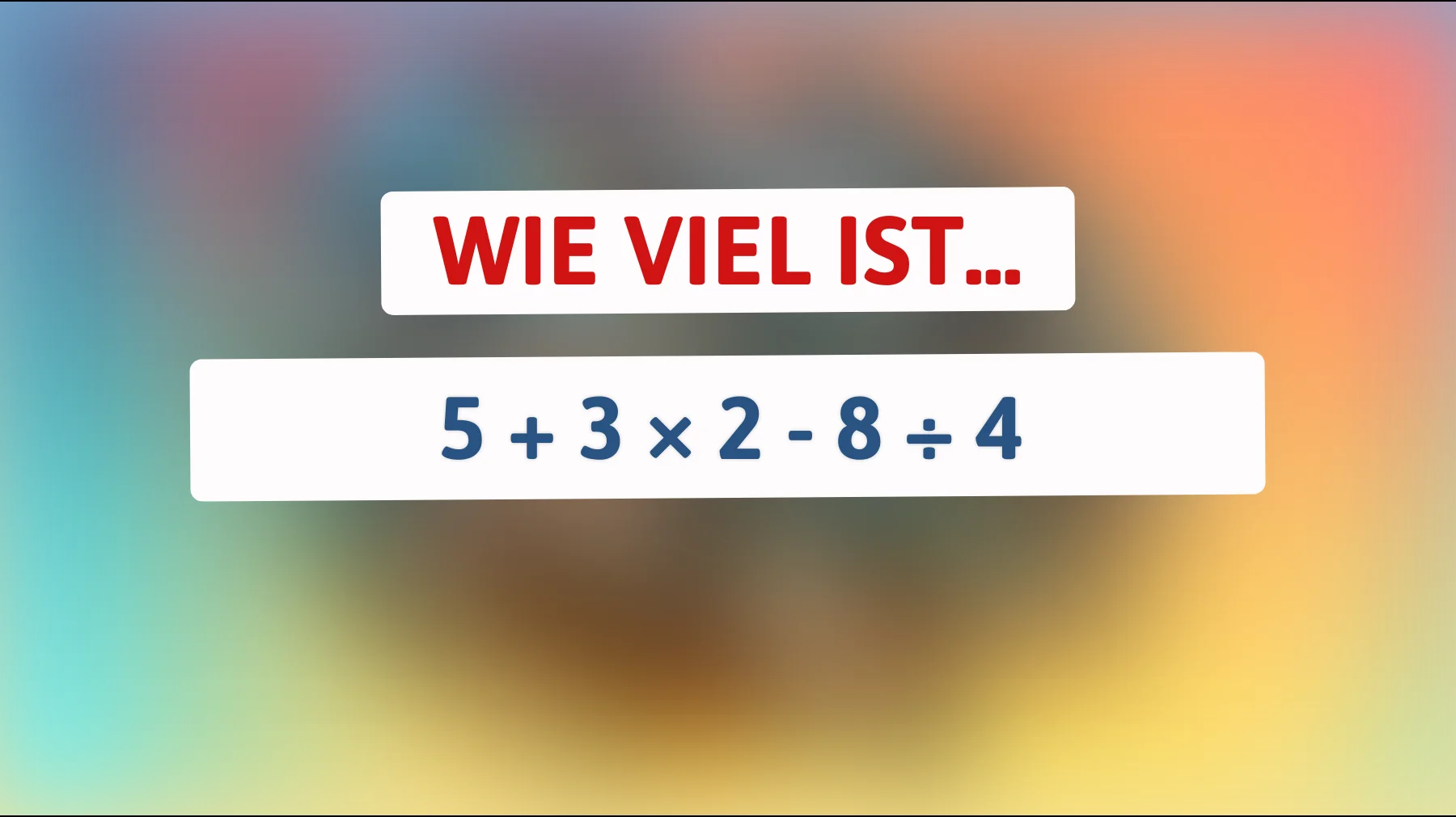Nur die brillantesten Köpfe können dieses mathematische Rätsel knacken: Teste dich selbst!"